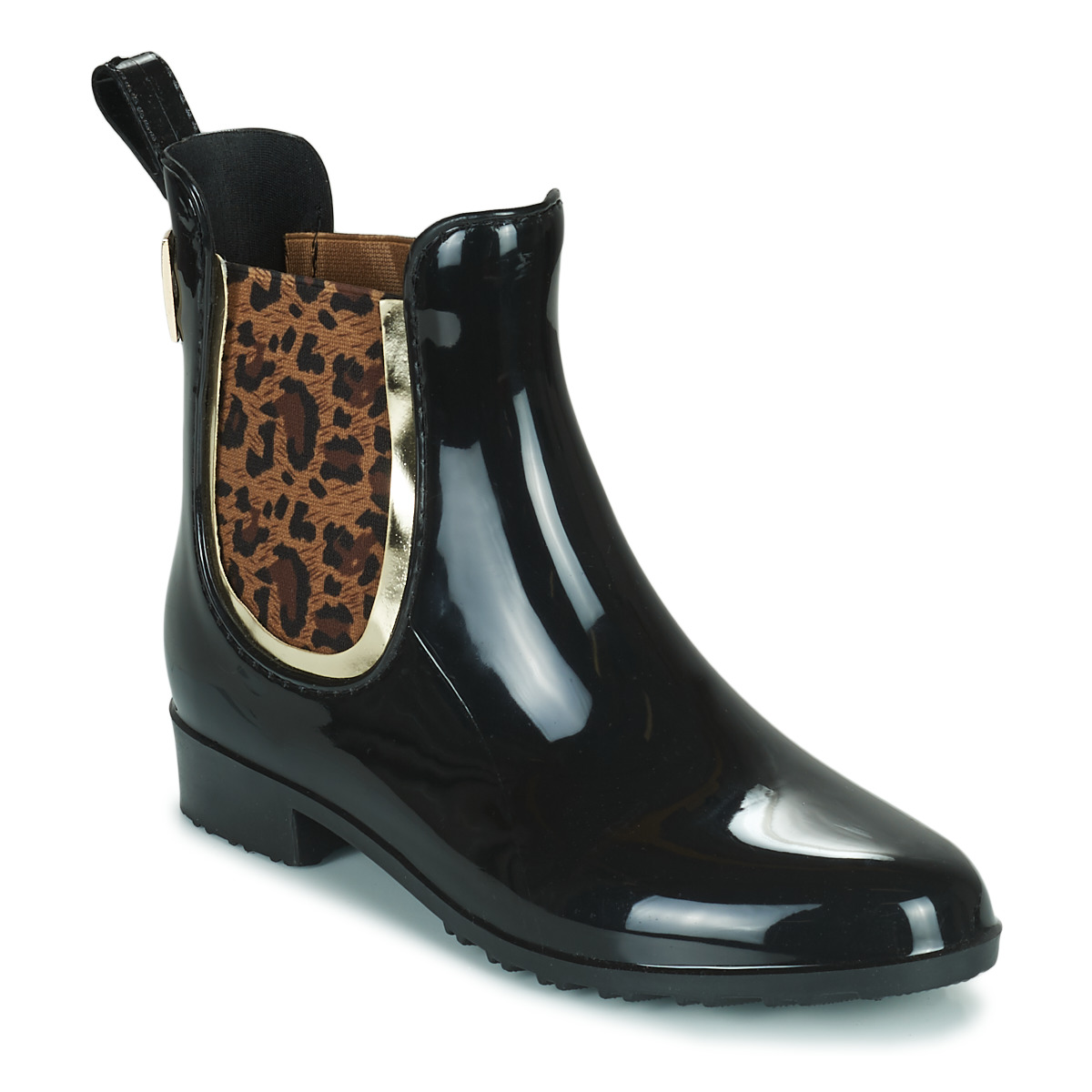 Pantofi Femei Cizme de cauciuc Les Tropéziennes par M Belarbi RAINBOO Negru / Leopard