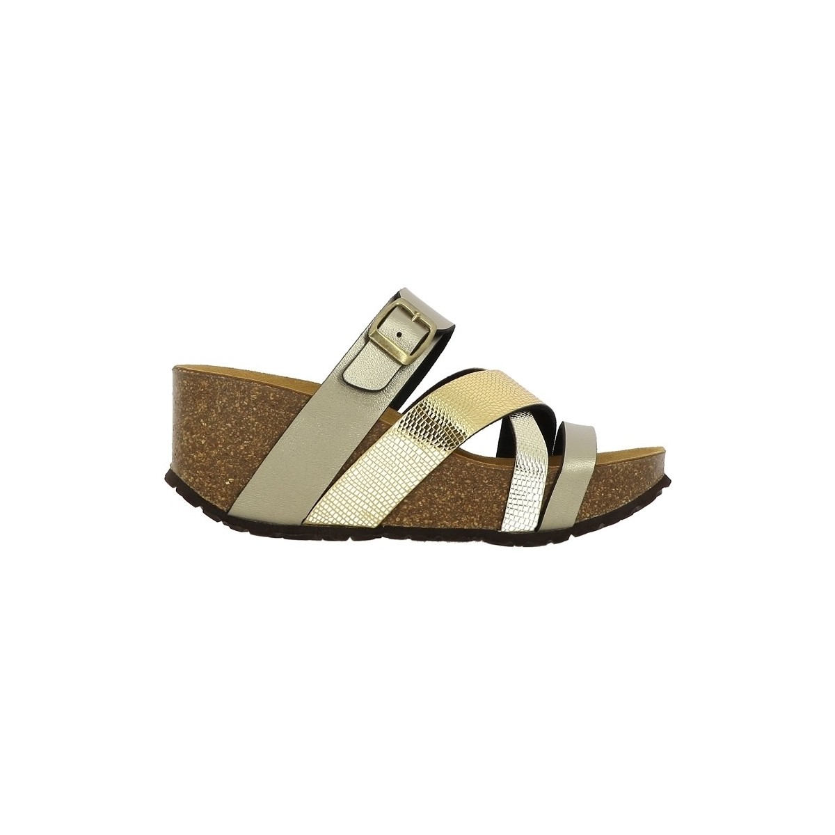 Pantofi Femei Papuci de vară Santafe SANTA BEACH Auriu