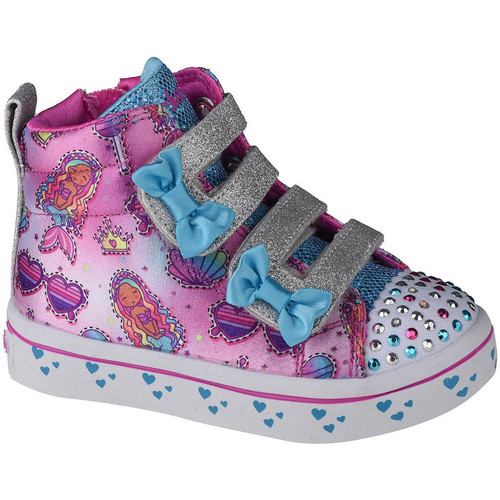 Pantofi Fete Pantofi sport Casual Skechers Twi-Lites Mermaid Gems roz