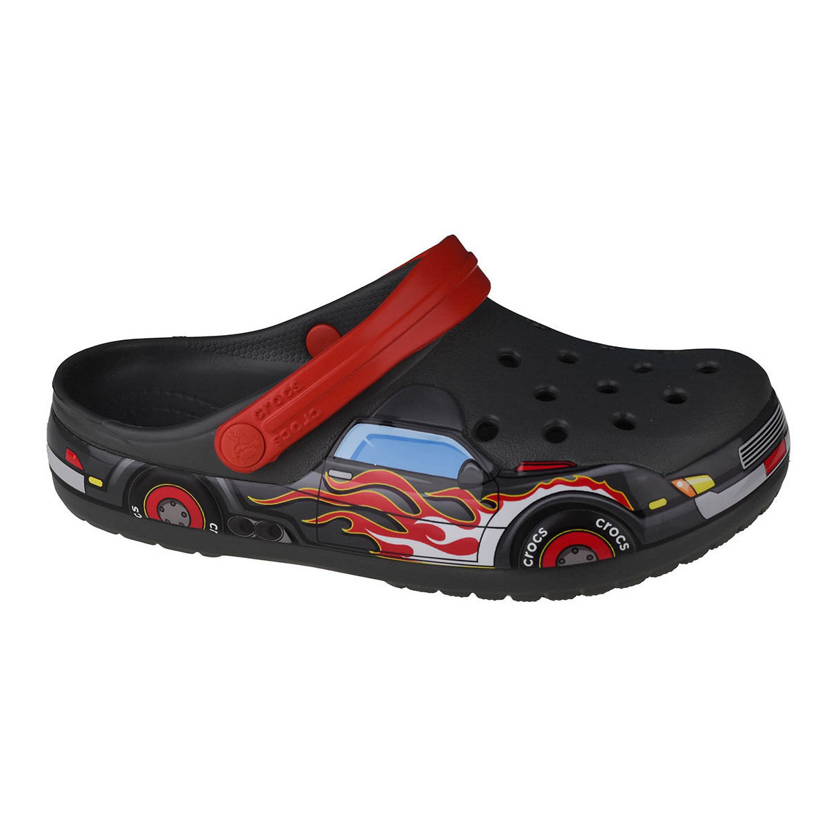Pantofi Băieți Papuci de casă Crocs Fun Lab Truck Band Clog Gri