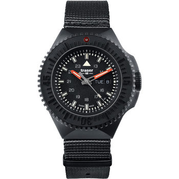 Ceasuri & Bijuterii Bărbați Ceasuri Analogice Traser H3 109854, Quartz, 46mm, 20ATM Negru