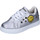 Pantofi Fete Sneakers Smiley BJ987 Argintiu