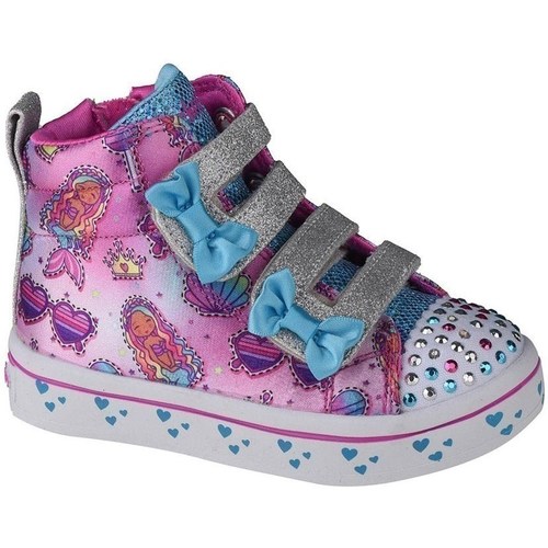 Pantofi Copii Ghete Skechers Twilites Mermaid Gems roz