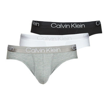 Lenjerie intimă Bărbați Slip Calvin Klein Jeans HIP BRIEF Negru / Gri / Alb
