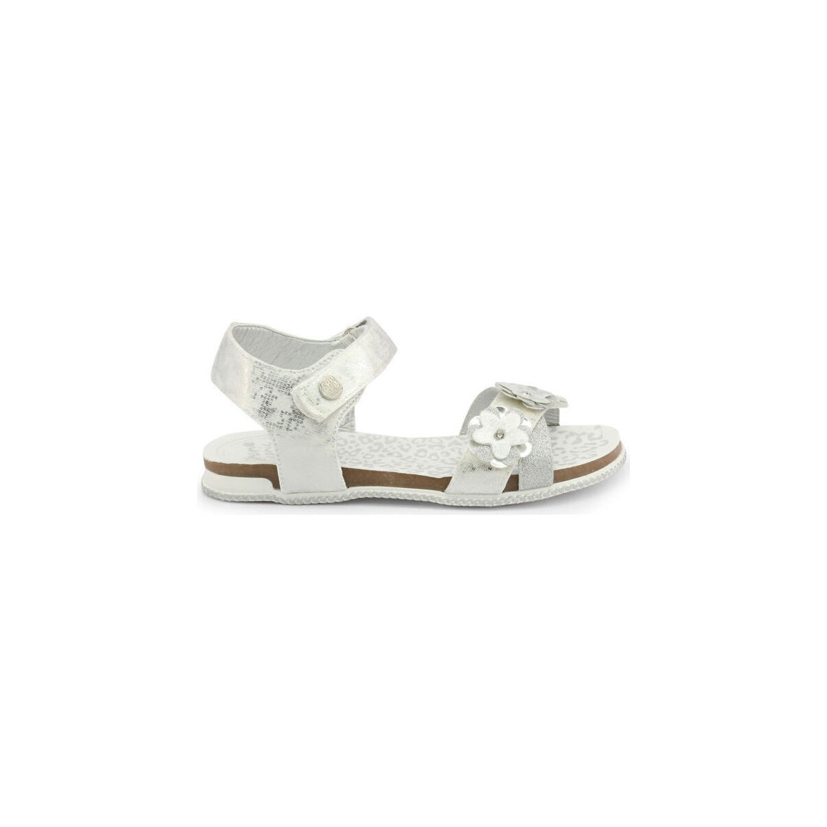 Pantofi Bărbați Sandale Shone L6133-036 White/Silver Alb