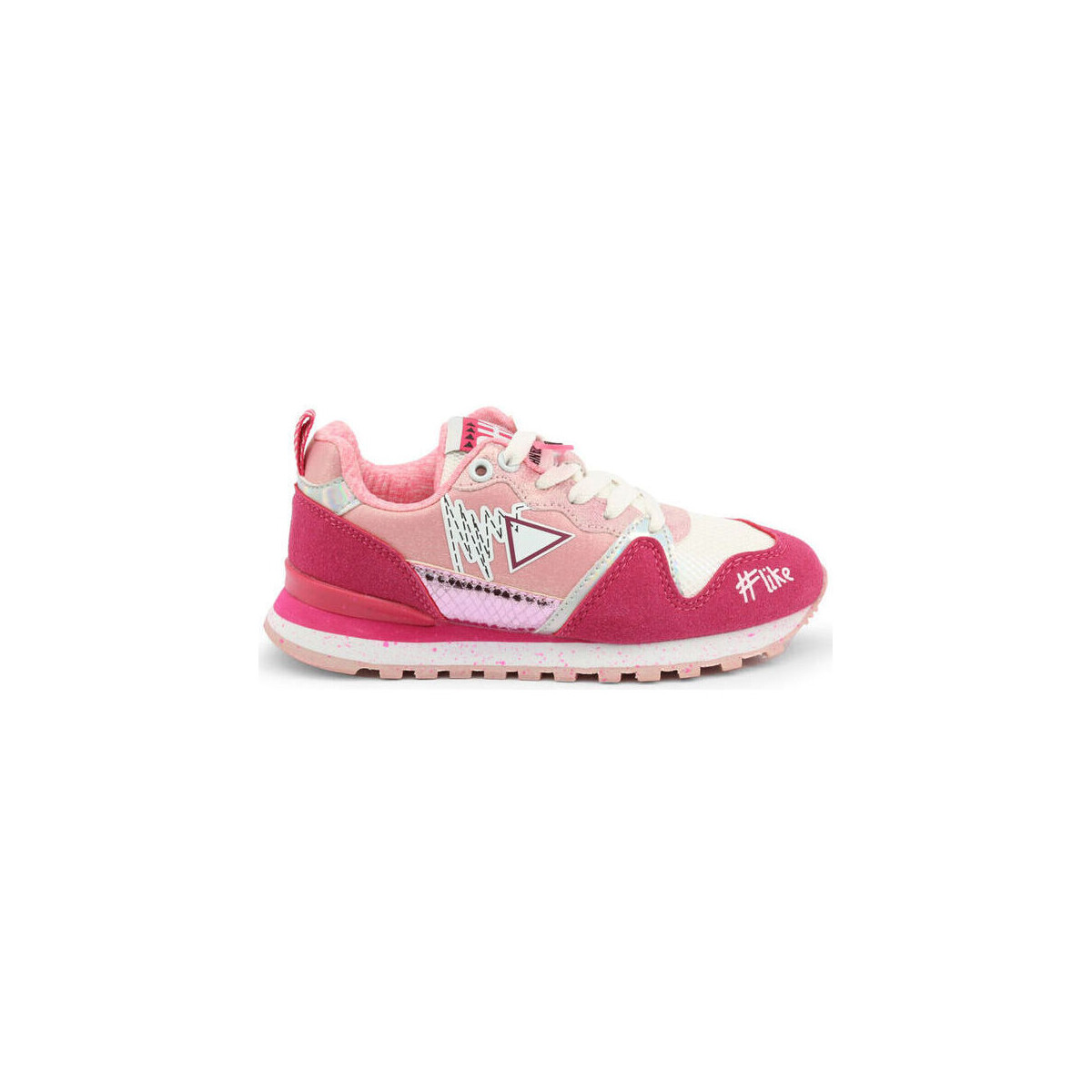 Pantofi Bărbați Sneakers Shone 617K-018 Fucsia roz
