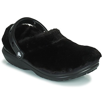 Pantofi Femei Saboti Crocs CLASSIC FUR SURE Negru