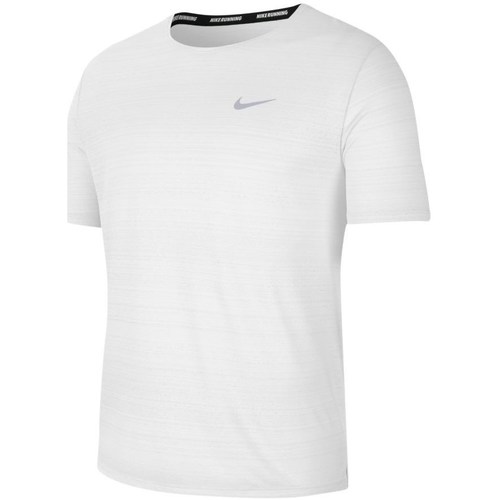 Îmbracaminte Bărbați Tricouri mânecă scurtă Nike Drifit Miler Alb