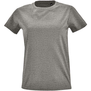 Îmbracaminte Femei Tricouri mânecă scurtă Sols Camiseta IMPERIAL FIT color Gris mezcla Gri