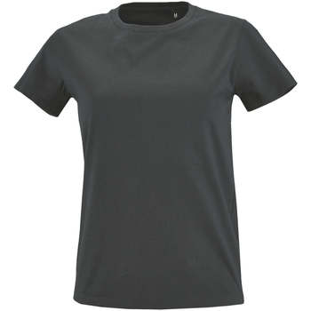 Îmbracaminte Femei Tricouri mânecă scurtă Sols Camiseta IMPERIAL FIT color Gris oscuro Gri