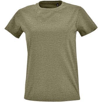 Îmbracaminte Femei Tricouri mânecă scurtă Sols Camiseta IMPERIAL FIT color Caqui Kaki