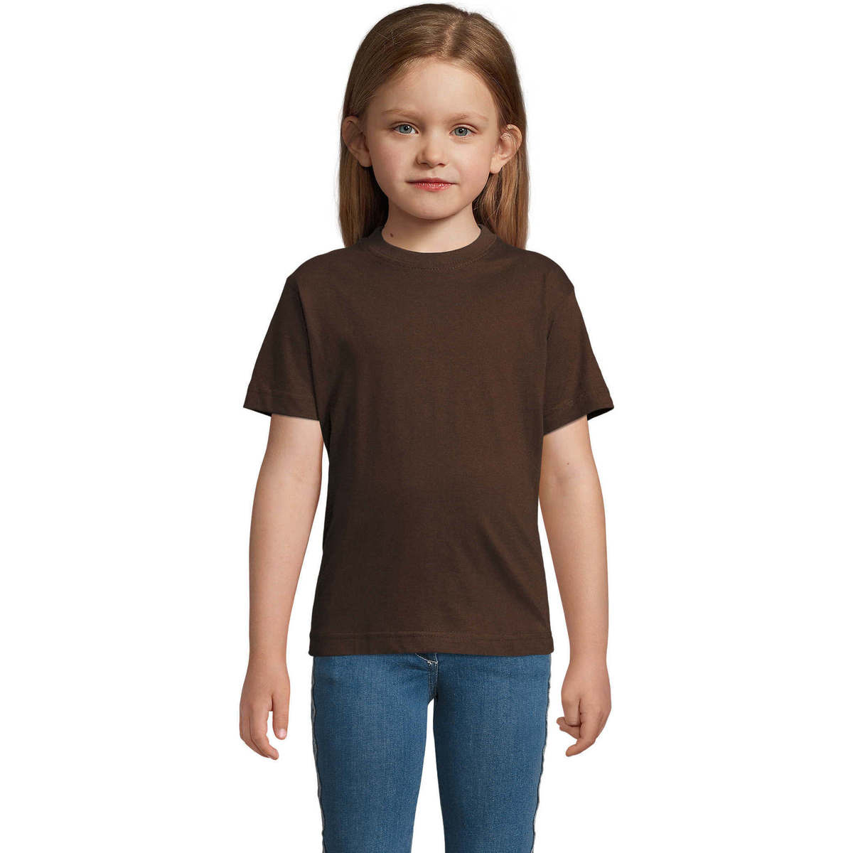 Îmbracaminte Copii Tricouri mânecă scurtă Sols Camista infantil color chocolate Maro
