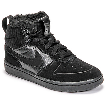 Pantofi Copii Pantofi sport stil gheata Nike COURT BOROUGH MID 2 BOOT PS Negru