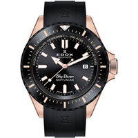 Ceasuri & Bijuterii Bărbați Ceasuri Analogice Edox 80120-37RNNCA-NIR, Automatic, 44mm, 100ATM Auriu