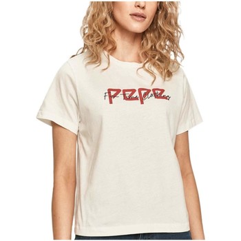 Îmbracaminte Femei Tricouri mânecă scurtă Pepe jeans  Alb