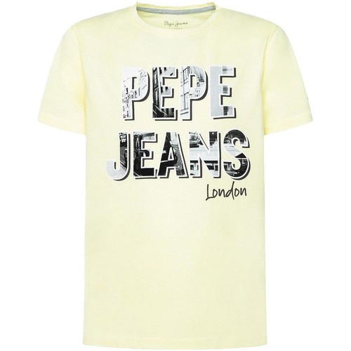Îmbracaminte Băieți Tricouri mânecă scurtă Pepe jeans  galben