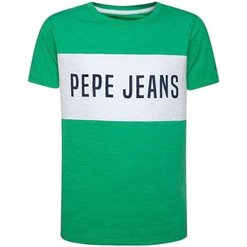 Îmbracaminte Băieți Tricouri mânecă scurtă Pepe jeans  verde