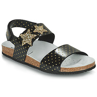 Pantofi Fete Sandale
 Geox J ADRIEL GIRL Negru / Auriu