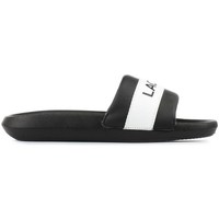 Pantofi Femei  Flip-Flops Lacoste Croco Slide Negre, Alb