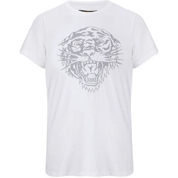 Îmbracaminte Bărbați Tricouri mânecă scurtă Ed Hardy - Tiger-glow t-shirt white Alb