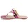 Pantofi Femei  Flip-Flops Versus by Versace FSD364C Roz / Alb / Galben