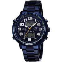 Ceasuri & Bijuterii Bărbați Cesuri Analogic- digital Ett Eco Tech Time EGS-11445-32M, Quartz, 48mm, 10ATM albastru