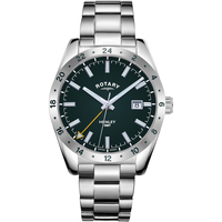 Ceasuri & Bijuterii Bărbați Ceasuri Analogice Rotary GB05176/24, Quartz, 40mm, 10ATM Argintiu