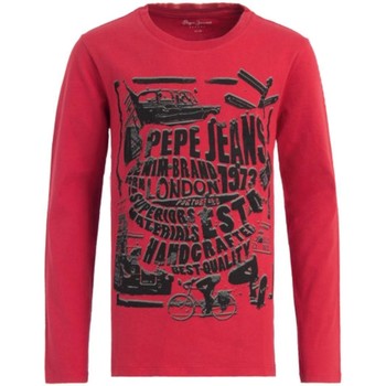 Îmbracaminte Băieți Tricouri mânecă scurtă Pepe jeans  roșu