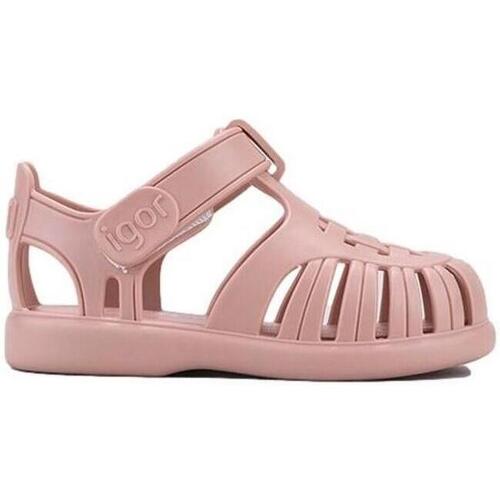 Pantofi Copii Sandale IGOR Baby Tobby Solid - Maquillage roz