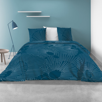 Casa Așternuturi pentru pat Atelier du Linge BAYOU Albastru