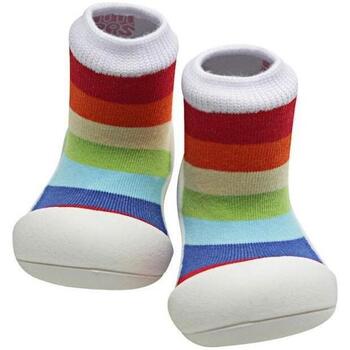 Pantofi Copii Botoșei bebelusi Attipas Rainbow - White Multicolor