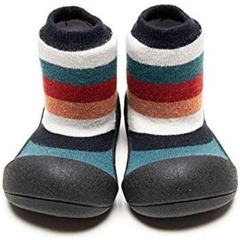 Pantofi Copii Botoșei bebelusi Attipas New Rainbow - Black Multicolor