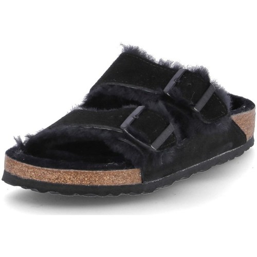 Pantofi Femei  Flip-Flops Birkenstock Arizona Fur Negru