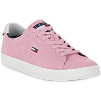 Pantofi Femei Sneakers Tommy Hilfiger TOV SUEDE LOW roz