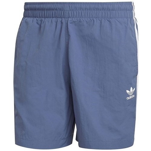 Îmbracaminte Bărbați Pantaloni trei sferturi adidas Originals 3STRIPE Swims albastru