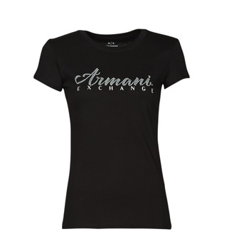 Îmbracaminte Femei Tricouri mânecă scurtă Armani Exchange 8NYT91 Negru