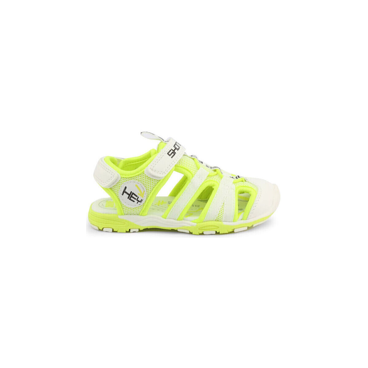 Pantofi Bărbați Sandale Shone 3315-035 White/Yellow Alb