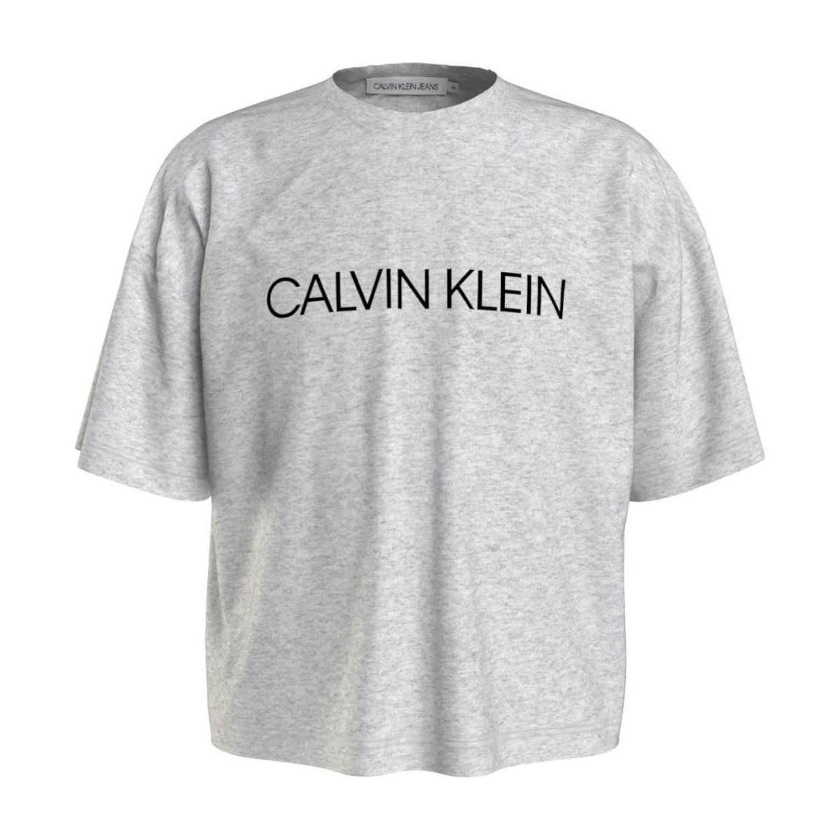 Îmbracaminte Fete Tricouri mânecă scurtă Calvin Klein Jeans  Gri