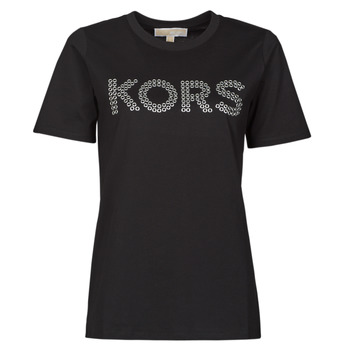 Îmbracaminte Femei Tricouri mânecă scurtă MICHAEL Michael Kors GROMMET KORS TEE Negru