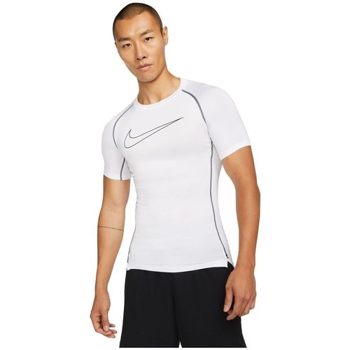 Îmbracaminte Bărbați Tricouri mânecă scurtă Nike Pro Drifit Alb