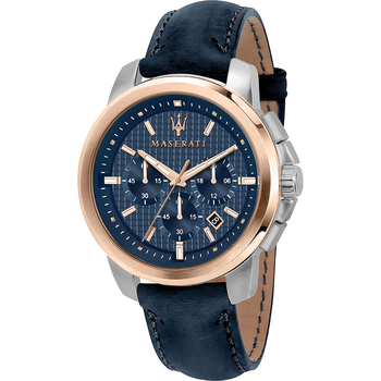 Ceasuri & Bijuterii Bărbați Ceasuri Analogice Maserati R8871621015, Quartz, 44mm, 5ATM Argintiu