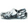Pantofi Saboti Crocs CLASSIC MARBLED CLOG Negru / Alb