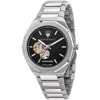 Ceasuri & Bijuterii Bărbați Ceasuri Analogice Maserati R8823142002, Automatic, 42mm, 10ATM Argintiu