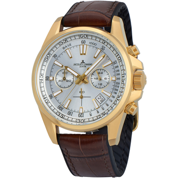 Ceasuri & Bijuterii Bărbați Ceasuri Analogice Jacques Lemans 1-2117F, Quartz, 44mm, 20ATM Auriu
