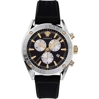 Ceasuri & Bijuterii Bărbați Ceasuri Analogice Versace VEHB00119, Quartz, 45mm, 5ATM Argintiu