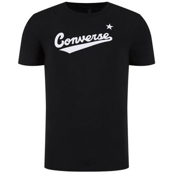Îmbracaminte Bărbați Tricouri mânecă scurtă Converse Center Front Logo Negru