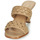 Pantofi Femei Papuci de vară MICHAEL Michael Kors AMELIA MULE Camel