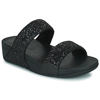 Pantofi Femei Papuci de vară FitFlop Lulu Slide - Glitter Negru