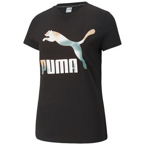 Îmbracaminte Femei Tricouri mânecă scurtă Puma Classics Logo Tee Negru