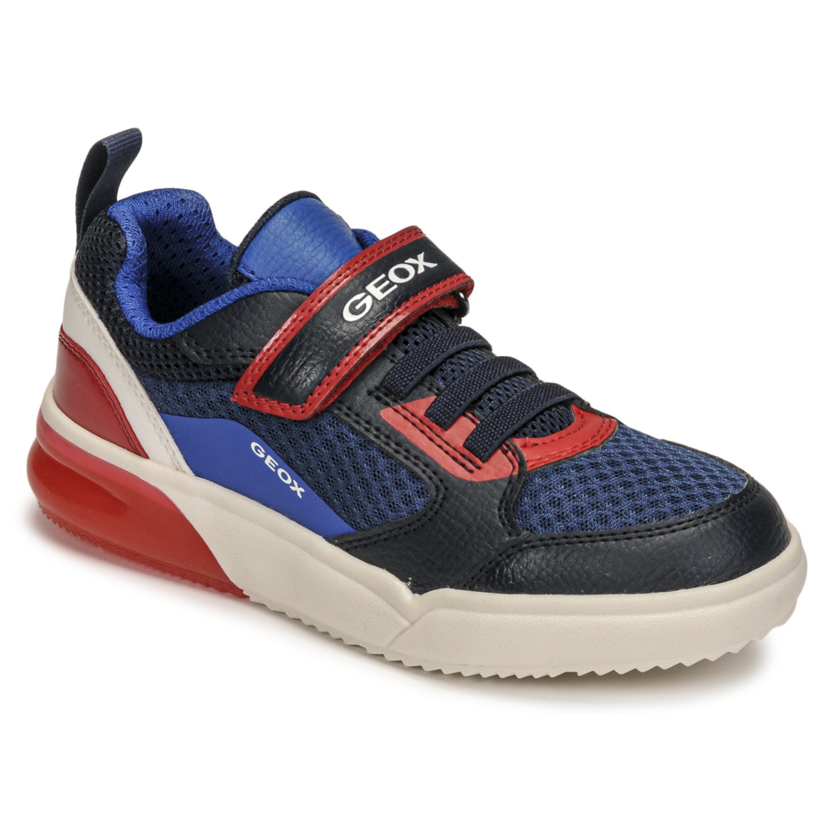 Pantofi Băieți Pantofi sport Casual Geox J GRAYJAY BOY Albastru / Roșu